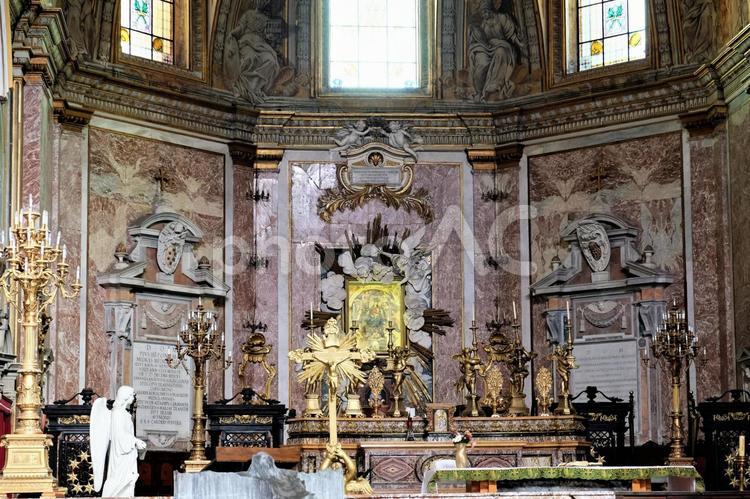 サンタ・マリア・デリ・アンジェリ教会24　　 サンタマリアデリアンジェリ教会,祭壇,ローマの写真素材
