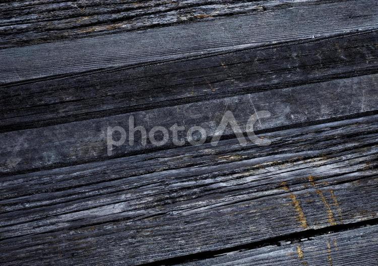 漆黒の木目　1684 黒,モノクロ,フロアの写真素材