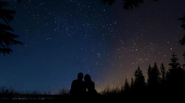 美しい夜空 美しい夜空の写真