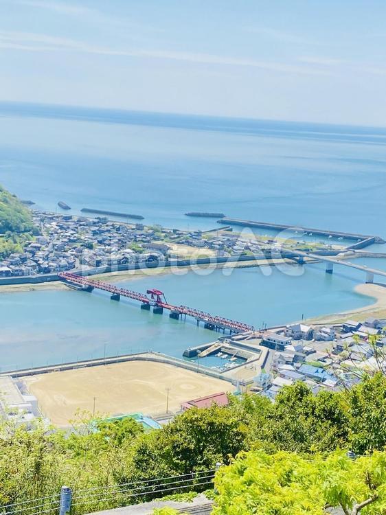 河口 可動橋,橋,橋のある風景の写真素材