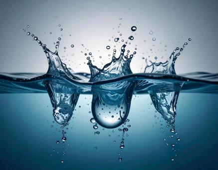 美しい水しぶき、水の動き 美しい水しぶき、水の動きの写真