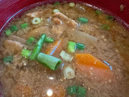 豚汁 豚汁,味噌汁,スープの写真素材