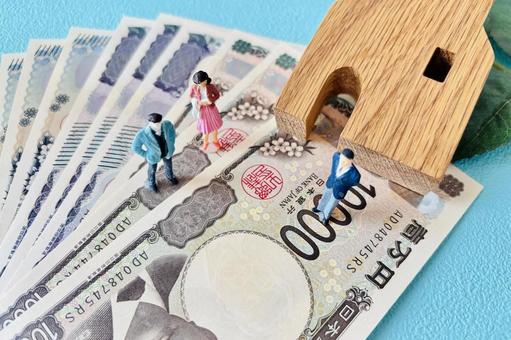不動産とお金のイメージ 夫婦と不動産屋 不動産とお金のイメージ 夫婦と不動産屋 住宅,お金,不動産の写真素材