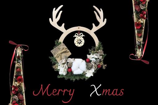 クリスマスのテクスチャ クリスマスのテクスチャ クリスマス,トナカイ,三角の写真素材