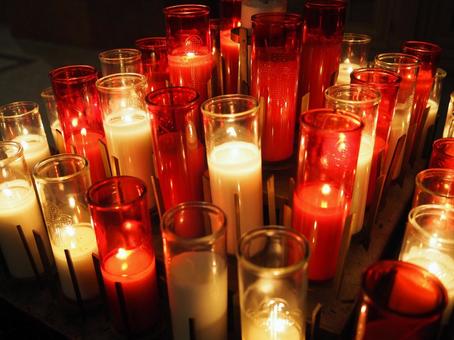 Mystical candles in the church, JPG Mystical candles in the church, JPG