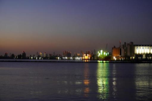 夕景 千葉みなと,夕景,日暮れの写真素材