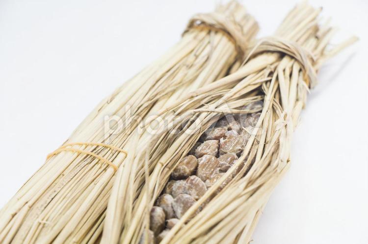   納豆 わら納豆,納豆,発酵の写真素材