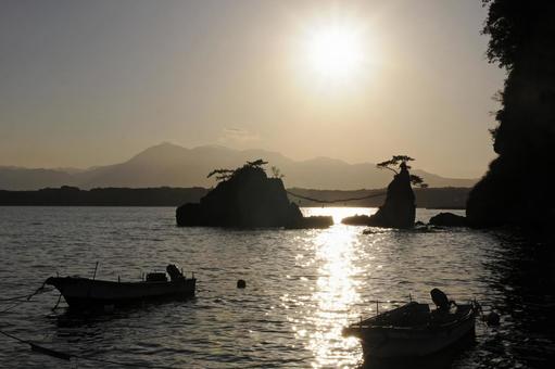 金輪島夕景4の写真