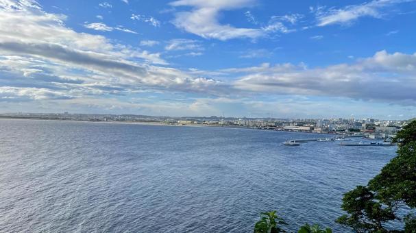 江ノ島の海 江ノ島,空,見晴らしの写真素材