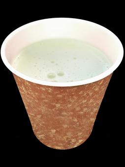 ピスタチオドリンク紙コップテイクアウト ドリンク,ホット,紙コップの写真素材