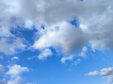 青空と雲 青空と雲の写真
