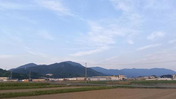 宝満山 若杉山 宝満山 若杉山 宝満山,若杉山,農地の写真素材