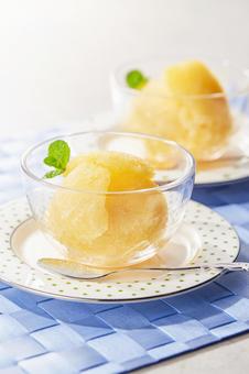 オレンジシャーベット オレンジシャーベット オレンジシャーベット,シャーベット,ネーブルオレンジの写真素材