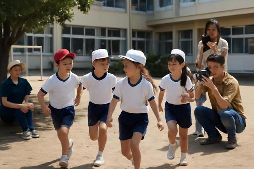 運動会の子どもたち 運動会の子どもたちの写真