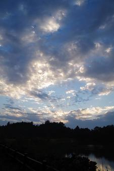 朝の空 朝の空の写真