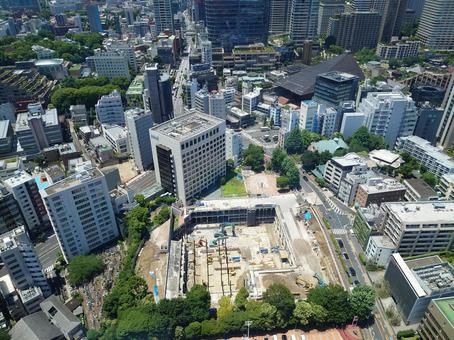 東京タワーから見た景色 東京タワーから見た景色 街並み,東京,自然の写真素材