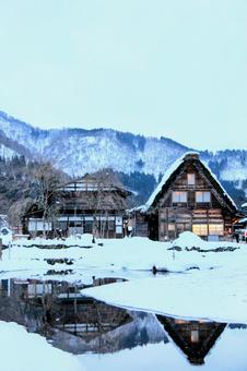 白川郷 白川郷 白川郷,岐阜,合掌造りの写真素材