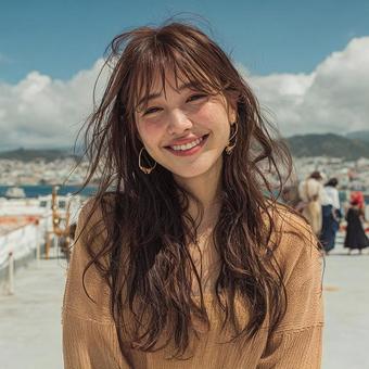まぶしい笑顔 まぶしい笑顔の写真