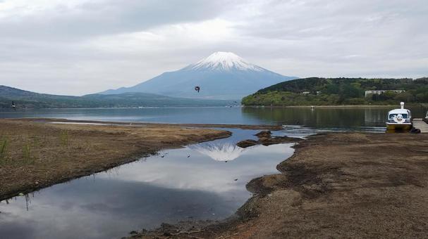 Photo, fuji mountain, lake, mountain, 