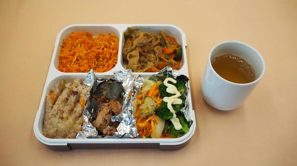手作り・野菜たっぷり自家製惣菜のお弁当 お弁当,弁当,自家製惣菜の写真素材