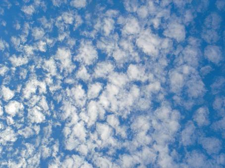 秋空の風景_07 秋空,空,青空の写真素材