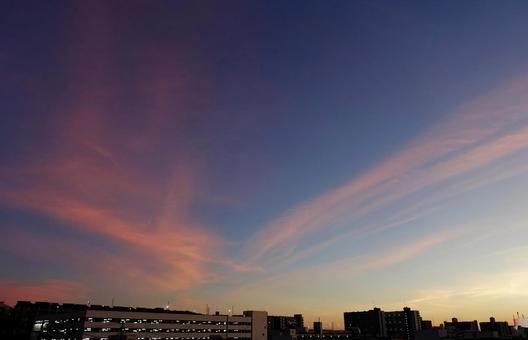 夏の夕空17 夏の夕空17の写真