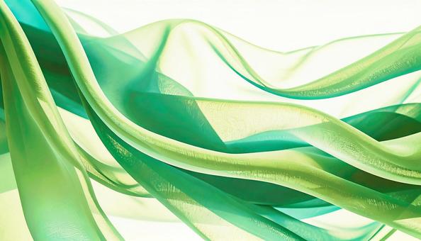 波打つオーガーンジーの布の写真