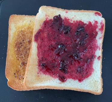 Photo, lunch, plain bread, toast bread, 