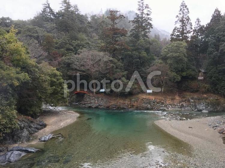 夢淵　緑色　深い淵　高見川　四郷川　 夢淵,緑色,深い淵の写真素材