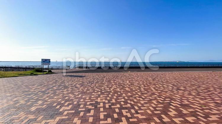 海風そよぐ響灘北緑地公園 響灘北緑地公園,公園,北九州市の写真素材