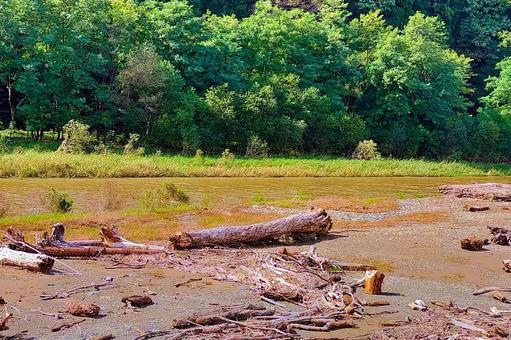 2025年10月の里山8 山間部,川原,河川敷の写真素材