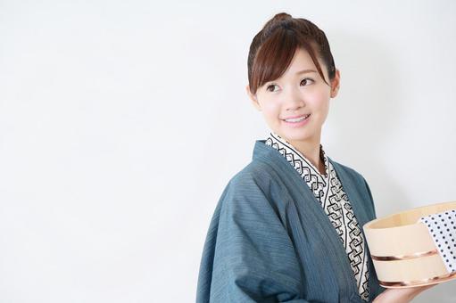 女子旅 温泉旅行イメージ 女子旅 温泉旅行イメージ 女子旅,大学生,和服の写真素材