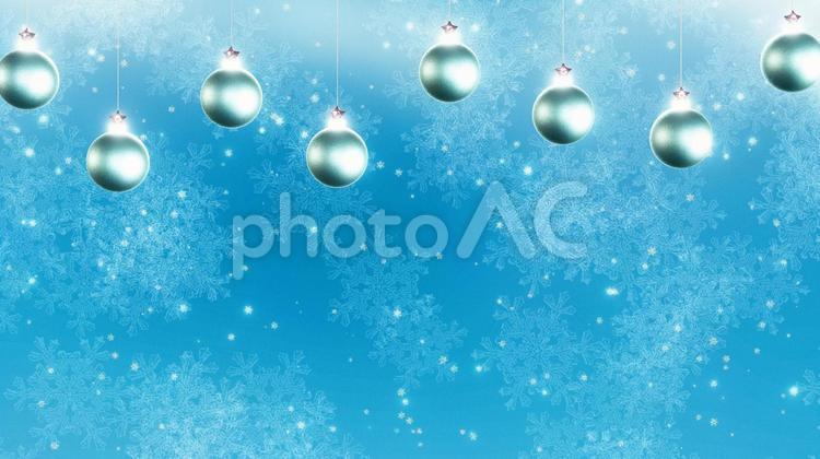 星飾りの付いた青色のオーナメント オーナメント,クリスマス,星の写真素材