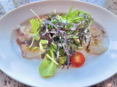 タイのカルパッチョ カルパッチョ,体,食事の写真素材