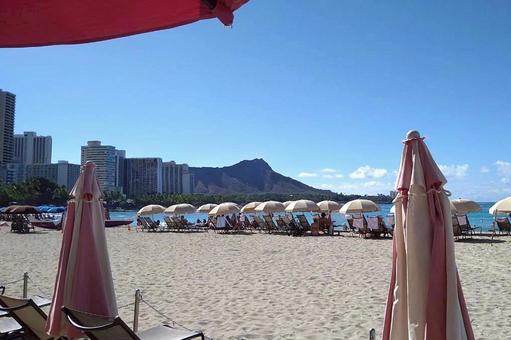 ワイキキ海岸 ワイキキ海岸 アメリカ,ハワイ,ワイキキの写真素材