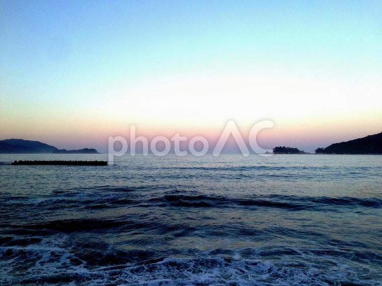 海の風景 海,風景,夕方の写真素材