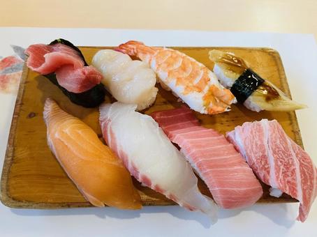 お寿司 お寿司 食事,海鮮,寿司の写真素材