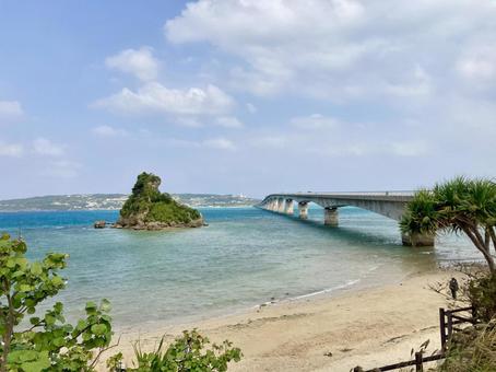 沖縄の古宇利大橋 沖縄,日本,橋の写真素材