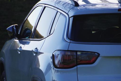 車 suv,車,テールライトの写真素材