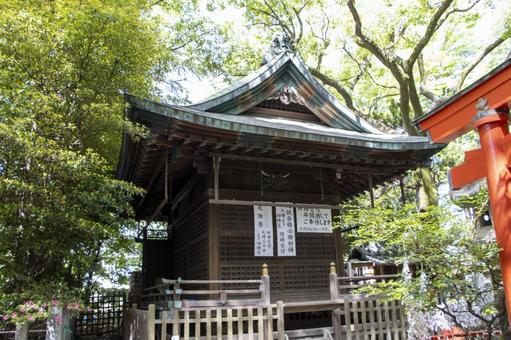 Photo, gokiso hachiman shrine, showa ward, nagoya city, a shrine, 