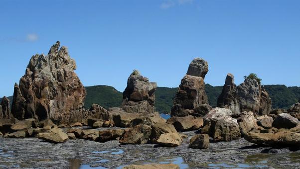 橋杭岩 橋杭岩 橋杭岩,岩,いわの写真素材