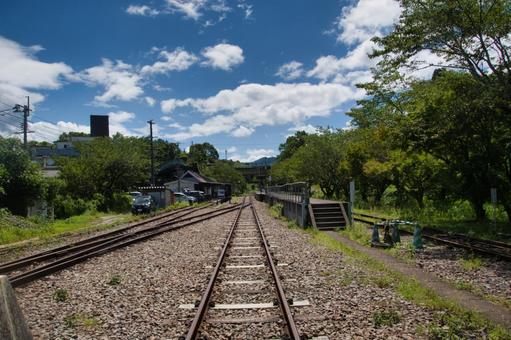 高千穂あまてらす鉄道の線路 高千穂あまてらす鉄道の線路 あまてらす鉄道,高千穂,鉄道の写真素材