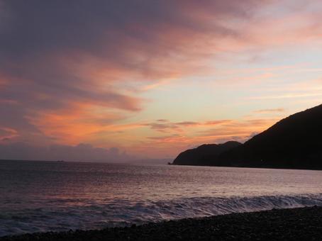 夕暮れの海 夕暮れの海の写真