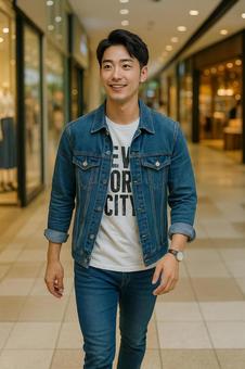 デニム男子のショッピング デニム男子のショッピングの写真