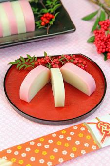 かまぼこ かまぼこ かまぼこ,紅白かまぼこ,おせち料理の写真素材