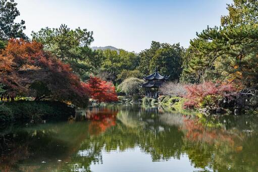 杭州・西湖 花港観魚 西湖,杭州,花港観魚の写真素材