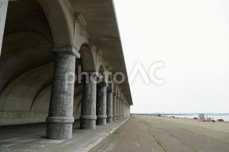 稚内港北防波堤ドーム 稚内港北防波堤ドーム,ドーム,観光地の写真素材