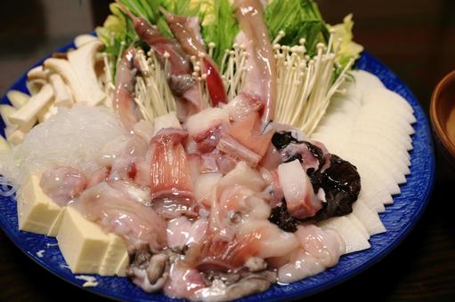 アンコウ鍋の具 あんこう,料理,食べ物の写真素材