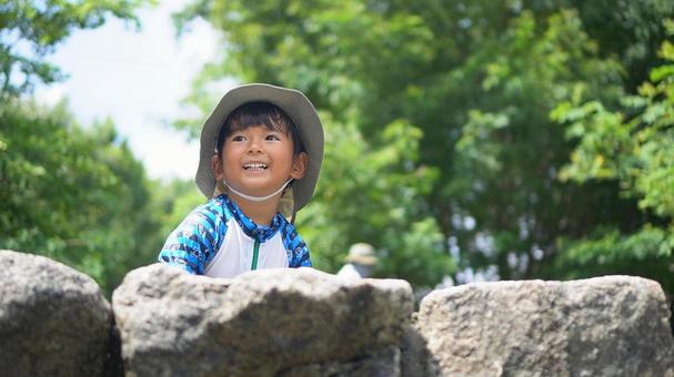 夏の川遊び2 夏の川遊び2の写真