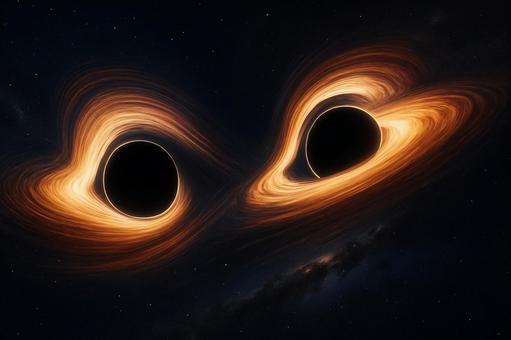 巨大ブラックホール同士の衝突と宇宙2 巨大ブラックホール同士の衝突と宇宙2の写真